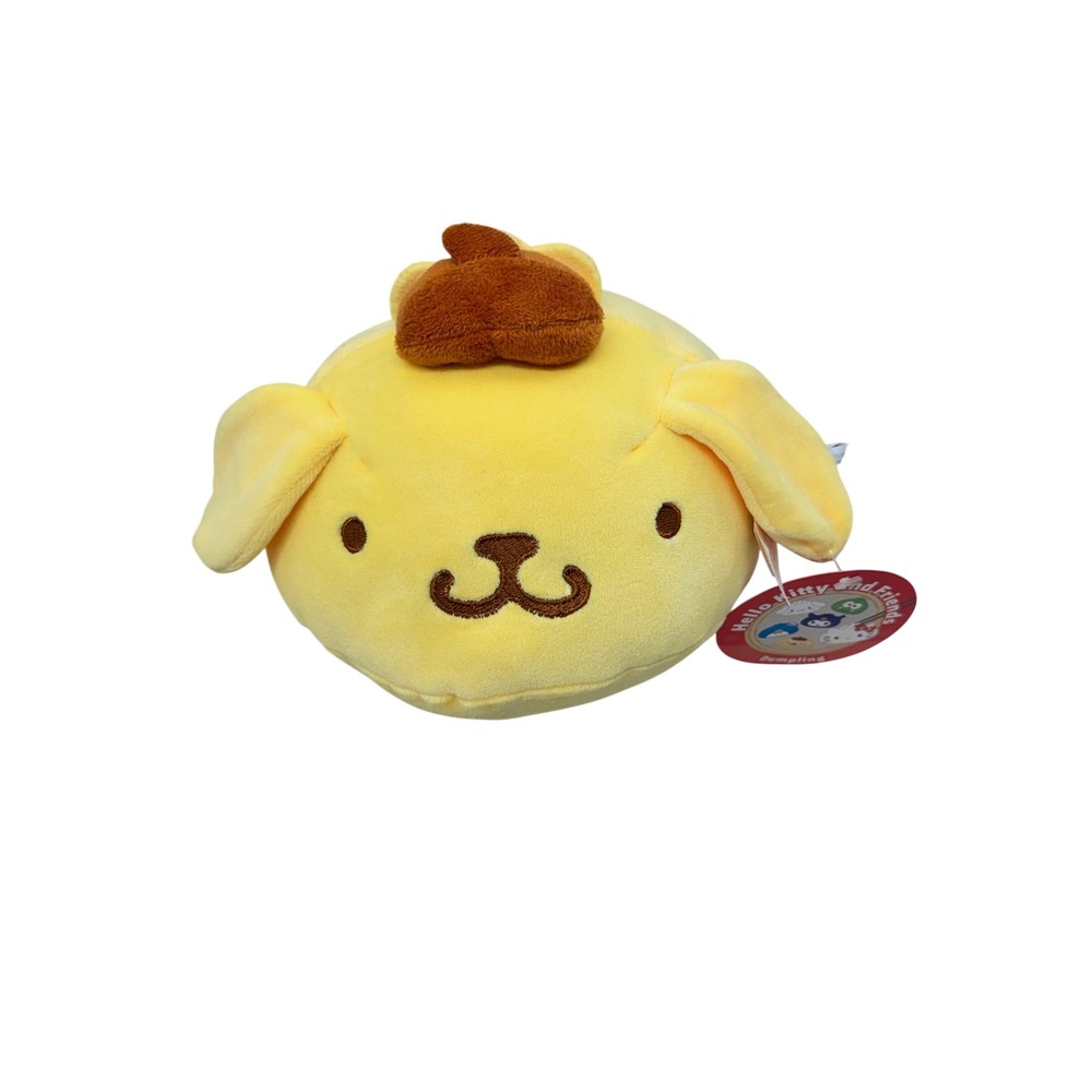Sanrio Pompompurin Dumpling Plush Hello Kitty Friends Yellow Fiesta 8 NWT New